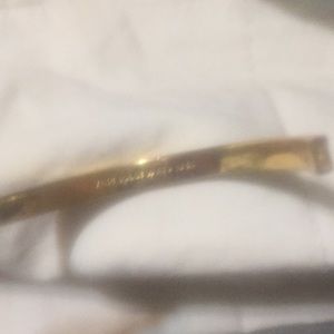 Kate Spade blue and gold metal bracelet